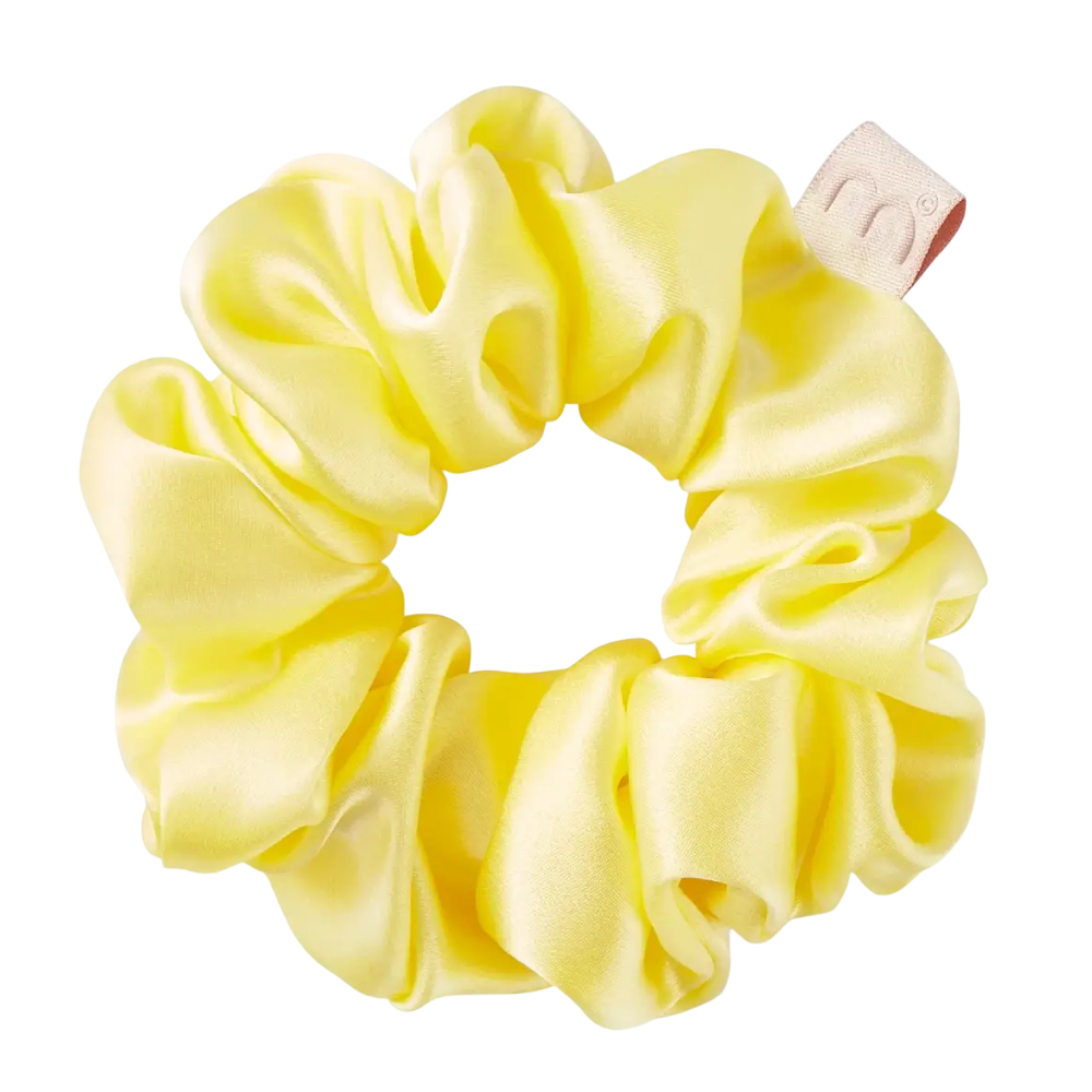 MON MOU Silk Large Scrunchie Yellow - Об'ємна резинка для волосся з натурального шовку MON MOU Silk Large Scrunchie Yellow - Об'ємна резинка для волосся з натурального шовку